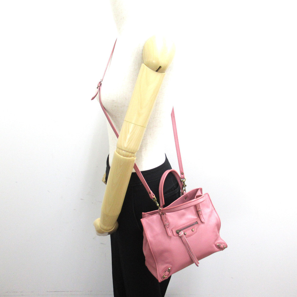 Balenciaga Paper Bag Mini 2way Shoulder Bag Pink View 5